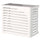 Copri Condizionatore 100x85x60 cm in Alluminio Curve M Bianco
