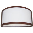 Lampada Applique Mezza Luna Aperta Colore Corten per Esterno Linea Umbe Sovil