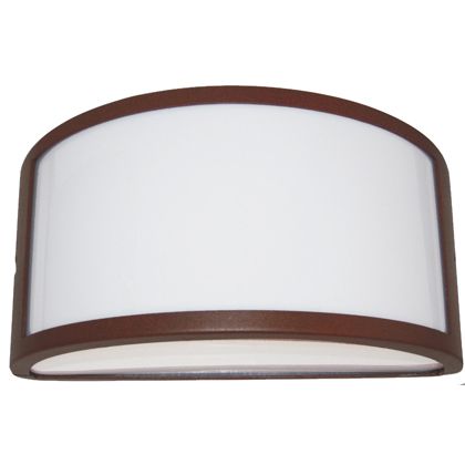 online Lampada Applique Mezza Luna Aperta Colore Corten per Esterno Linea Umbe Sovil