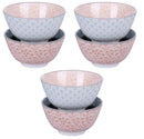 Set 6 Ciotole Ø12 cm 280 ml in Porcellana VdE Tivoli 1996 Confusion