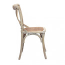 Sedia Cross 46x42x87 cm  in Legno Marrone