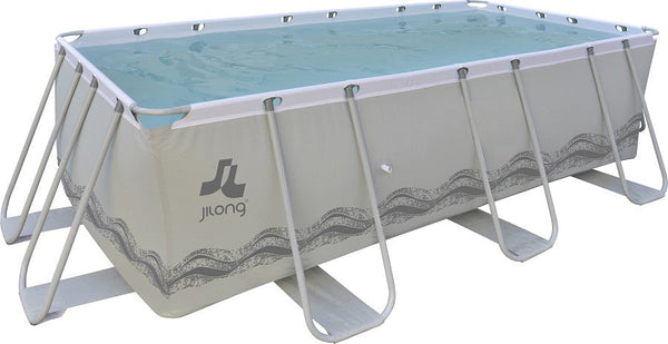 online Piscina Fuori Terra Rettangolare 400x200x99cm Jilong Grigia