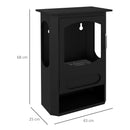 Camino a Bioetanolo da Pavimento Autoportante 43x25x68 cm Bruciatore da 1,2L in Acciaio Inox Nero