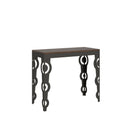 Consolle Allungabile 90-300x40x77 cm in Nobilitato Marrone