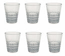 Set 6 Bicchieri Ø8,3x10 cm in Vetro Villa d'Este Home Tivoli Pixel Trasparente