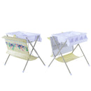 Fasciatoio Pieghevole Multiuso con Vaschetta Bagnetto per Neonati in Plastica Atossica 85x70x92 cm 