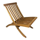 Poltrona Pieghevole Camel Design Ergonomico Salvaspazio in Legno Teak      