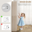 Scarpiera Salvaspazio Slim 62.5x26x156 cm a 4 Cassetti per 20 Paia di Scarpe color Legno e Bianco      