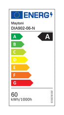 Lampadario Modern in Metallo Broche Nickel