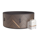 Vasca Idromassaggio Piscina Spa Diva Plus Mono 6 Adulti 930 L Ø173x65 cm in PVC Marrone e Nero 