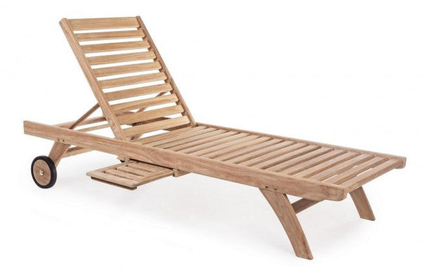 sconto Lettino con Ruote Maryland in Teak