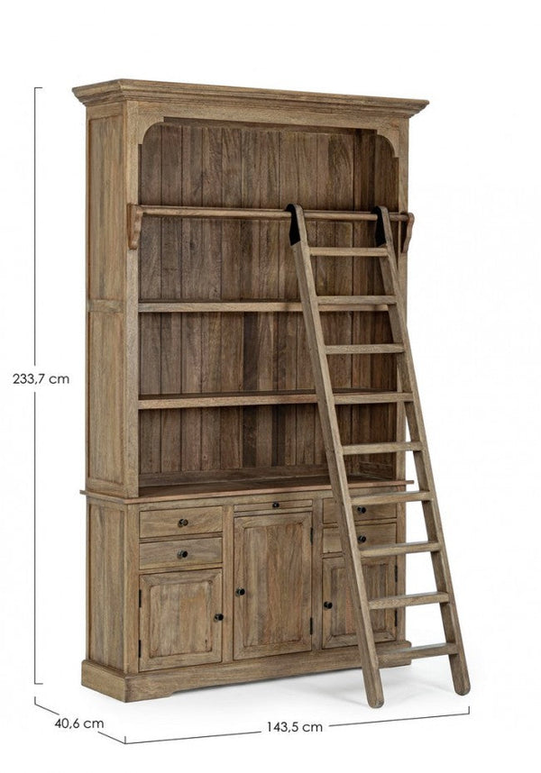 acquista Libreria 3 Ante 4 Cassetti 143,5x40,6x233,7h cm Domitille