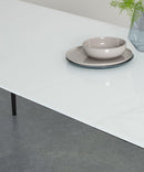 Tavolo Allungabile 190/270x90x76 cm in Vetro Phoenix Bianco