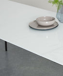 Tavolo Allungabile 190/270x90x76 cm in Vetro Phoenix Bianco