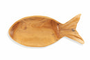 Piatto Decorativo 48x20x3 cm in Legno Villa d'Este Home Tivoli Pesce