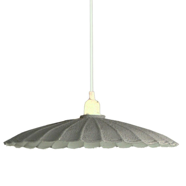 prezzo Lampadario in metallo vintage bianco/grigio con attacco cm Ø25