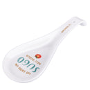 Poggiamestolo Sugo 26,5x10x3 cm in New Bone China VdE Tivoli 1996 Le Travisate Bianco