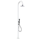 Doccia da Giardino in Alluminio Soffione I-switch Quadrato con Termometro LCD Sined Luna Alu D Bianco 