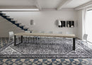 Tavolo Allungabile 140-400x90x77 cm Tecno Premium Cashmere Telaio Antracite 