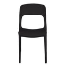 Sedia Impilabile 47x52xh83 cm in Polipropilene Risto Antracite