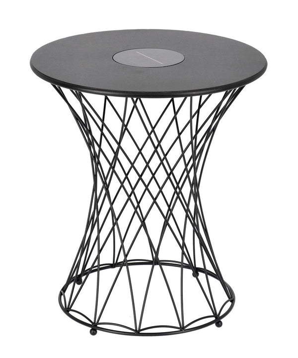 acquista Tavolino da Salotto Ø40x45 cm in Acciaio Jevan Nero