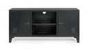 Mobile TV con 2 Ante 40x120,5x58,5 cm Cambridge in Acciaio Nero