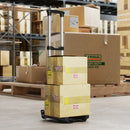 Carrello Portapacchi Pieghevole 40kg Maniglia Telescopica in Alluminio e Plastica Nero      