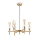 Lampadario House in Metallo Lita Opaco Oro