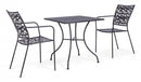 Sedia con Braccioli Kelsie Antracite in Metallo