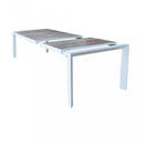 Tavolo Allungabile Portland 175/235x100x75 h cm in Alluminio Bianco