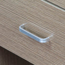 Mobile Credenza 3 Ante 2 Cassetti 120x82,50x40 cm in Legno Rovere