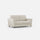 Divano 2 Posti 172x85x85 cm Yasel in Tessuto Latte