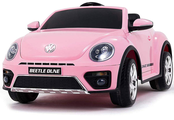 acquista Macchina Elettrica per Bambini 12V con Licenza Volkswagen Maggiolino Rosa