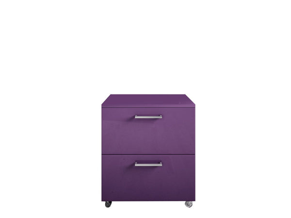 Mobile Cassettiera 2 Cassetti Soft Close in Legno in Melaminico 35x38x57cm TFT Samoa Viola sconto
