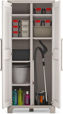 Armadio 8 Ripiani 80x44x182 cm Keter Gulliver Multispace XL Sabbia e Beige