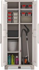 Armadio 8 Ripiani 80x44x182 cm Keter Gulliver Multispace XL Sabbia e Beige