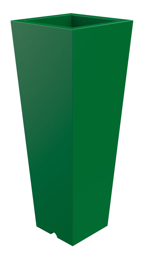 acquista Vaso 37,5x102 cm in Resina Arkema Quadro 102 Verde Scuro
