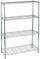 Scaffale in Acciaio Cromato 4 Piani 36X90X137Cm Tosini Light AC1436-4