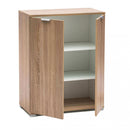 Armadietto 2 Ante 60x38x85 h cm in Truciolare bilaminato Marrone chiaro