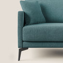 Divano 2 Posti 140x94x90 cm in Tessuto Azzurro