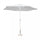 Ombrellone da Giardino Ø3 m Palo Ø48 mm Poly Eco in Acciaio Bianco