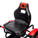 Go-Kart a Pedali per Bambini 121x58x61 cm con Sedile Regolabile in PP e Metallo Rosso  