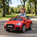 Macchina Elettrica per Bambini Licenza Audi TT con Telecomando e Fari LED Rosso