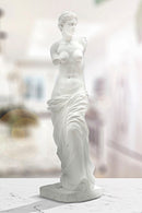 Scultura Statua Woman 14x12x49 cm in Poliresina Bianco