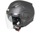 Casco Jet per Scooter Visiera Lunga CGM Illinois 129A Antracite Opaco Varie Misure