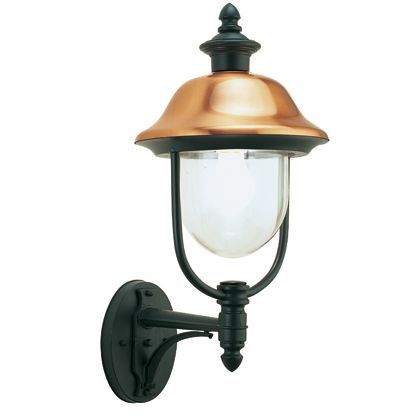 Lampada Applique in Alto Color Grigio e Rame da Esterno Linea Rustica Sovil online