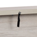 Camino Elettrico da Pavimento 1800W Effetto Fiamma e Telecomando 96,5x22x81,7 cm Grigio Chiaro