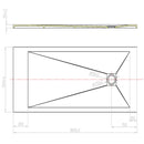 Piatto Doccia in Pietra Fosterberg Silene Bianco Varie Misure