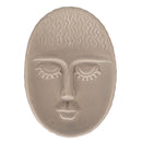Porta Sapone a Forma di Viso 11x7,8x3 cm  in Gres VdE Tivoli 1996 Vis a Vis