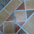 Tavolino da Giardino Quadrato in Ferro con Piano in Ceramica a Mosaico Taddei Zeus Seconda Scelta